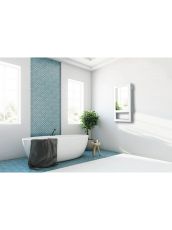 Aeroterma electrica 1800 W pentru baie cu oglinda Radialight Quadro Visio