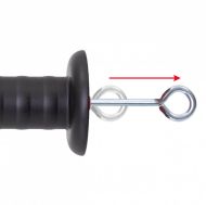 Maner pentru poarta gard electric cu carlig si arc